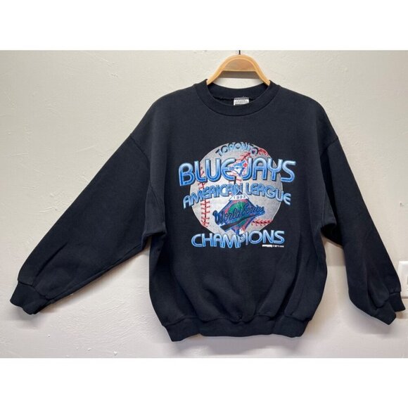 VTG Toronto Blue Jays 1993 World Series Champions American League Sweatshirt XL - Picture 1 of 10